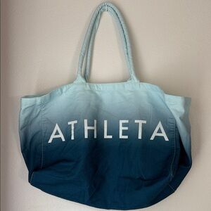 Athleta Teal and Navy Ombre Tote